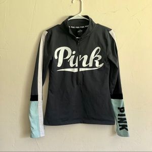 3/$15 Pink by VS quarter zip pullover